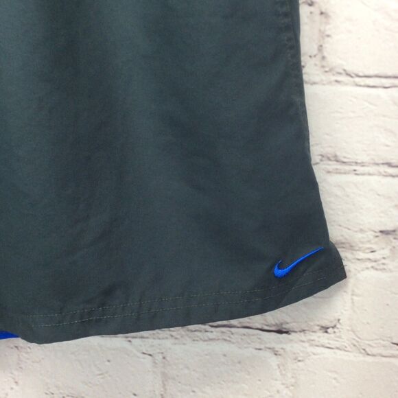 Nike Men’s Swim Trunks Size L Gray/Blue Mesh Lined Athleisure Cruise Beach Pool - Picture 6 of 8